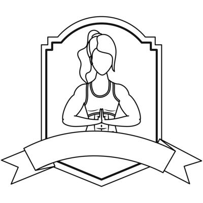 young woman athlete character in frame