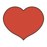 heart love romantic isolated icon vector