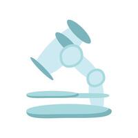 laboratory microscope tool isolated icon vector