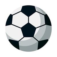 Balón de fútbol deporte icono aislado vector