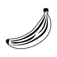 fresh banana fruit isolated icon vector