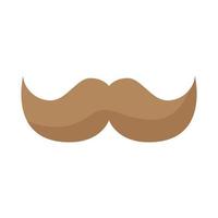 bigote estilo masculino icono aislado vector