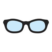 eyeglasses optical accessory isolated icon vector