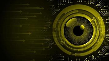 eye cyber circuit future technology concept background vector