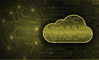 cloud computing circuit future technology concept background vector