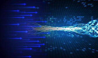 Fondo de concepto de tecnología futura de circuito cibernético vector