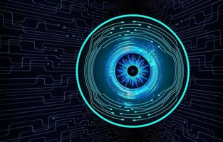 eye cyber circuit future technology concept background vector