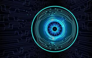 eye cyber circuit future technology concept background vector