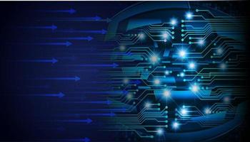 cyber circuit future technology concept background vector