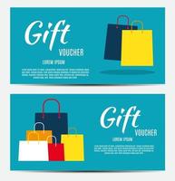 Gift Voucher Template For Your Business. Vector Illustration