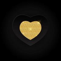símbolo del corazón del día de san valentín. diseño de fondo de amor y sentimientos vector