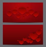 Valentine s Day Heart Symbol Gift Card. Love and Feelings Backgr vector