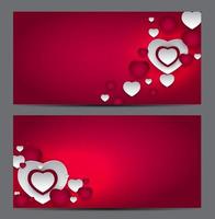 Valentine s Day Heart Symbol Gift Card. Love and Feelings Backgr vector