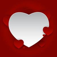 Valentine s Day Heart Symbol. Love and Feelings Background Desig vector