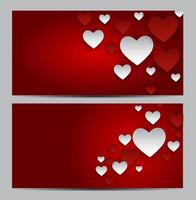 Valentine s Day Heart Symbol Gift Card. Love and Feelings Backgr vector