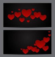 Valentine s Day Heart Symbol Gift Card. Love and Feelings Backgr vector