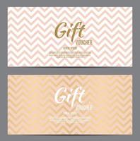 Christmas and New Year Gift Voucher, Discount Coupon Template Ve vector