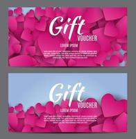 Valentine s Day Heart Symbol Gift Card. Love and Feelings Backgr vector