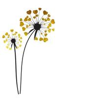 Abstract Dandelion Background Vector Illustration