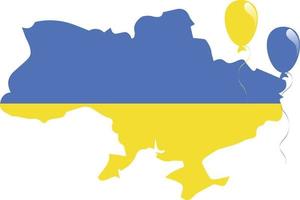 Ukraine 380 Country Map and Flag vector