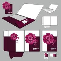 diseño floral corporativo empresarial vector