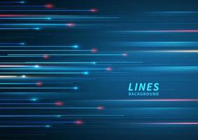 Abstract technology geometric overlapping hi speed line movement design background with copy space for text. vector