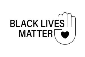 Black lives matters. Social poster, banner. Stop racism police violence. I can't breathe. Flat vector illustration