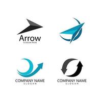 Arrow illustration logo vector