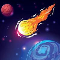 Meteor Concept Background vector