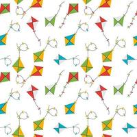 Kite Seamless Pattern Background Vector Illustration