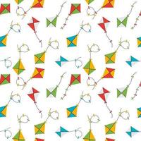 Kite Seamless Pattern Background Vector Illustration