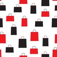 Shopping Bag Design Seamless Pattern Background. Vector Illustration
