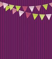 Party Background with Flags Vector Illustration