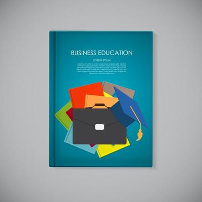 education book cover design template