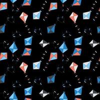 Kite Seamless Pattern Background Vector Illustration