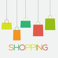 Shopping Bag Design Background. Vector Illustration