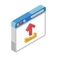 Web Uploading Concepts vector