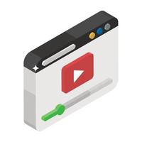 conceptos de video en línea vector