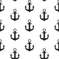 Anchor Seamless Pattern Background Vector Illustration