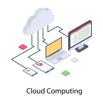 Cloud Computing Concepts vector