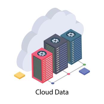 Cloud Datacenter Concepts vector