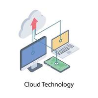 Cloud Data Upload vector