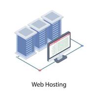 Web Hosting Concepts vector