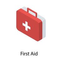 First Aid Kit Concepts vector