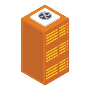 Data Server Rack vector