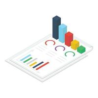 informe analítico de negocios vector