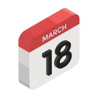 Monthly Calendar Concepts vector