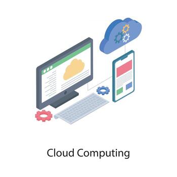 Cloud Computing Network vector