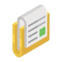 Folded Document Concepts vector