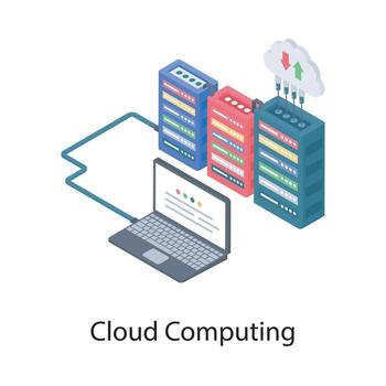 transferencia de datos en la nube vector